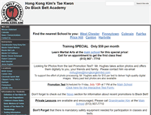 Tablet Screenshot of hongkongkimtkd.com